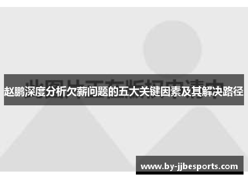 赵鹏深度分析欠薪问题的五大关键因素及其解决路径