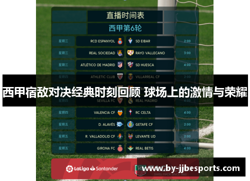 西甲宿敌对决经典时刻回顾 球场上的激情与荣耀